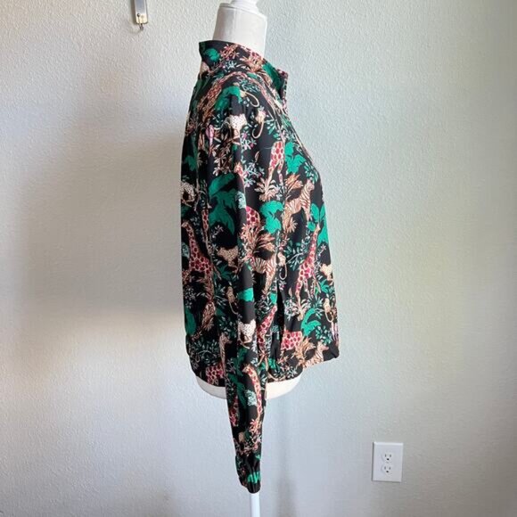 Lilly Pulitzer Aegean Luxletic Jacket Women's M Dancing in the Moonlight Animals - Picture 5 of 7